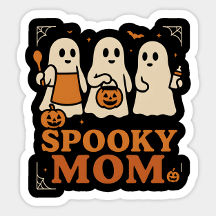 Spooky Mom Ghost Halloween Family Graphic Gift Sticker